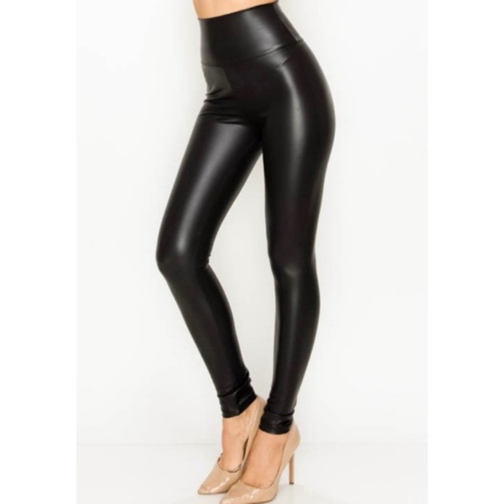 FAUX LEATHER LEGGINGS - Picture 3 of 3